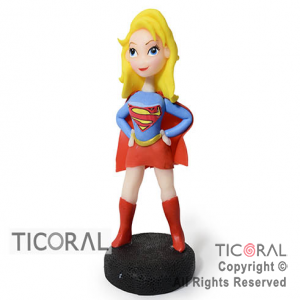 ADORNO SUPER GIRL PORCELANA FRIA x 1